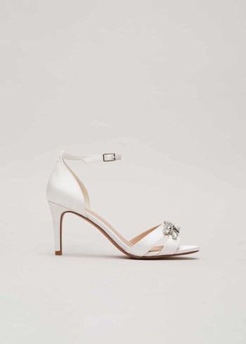 Phase Eight Embellished Heels White Canada | RPHFKX-073